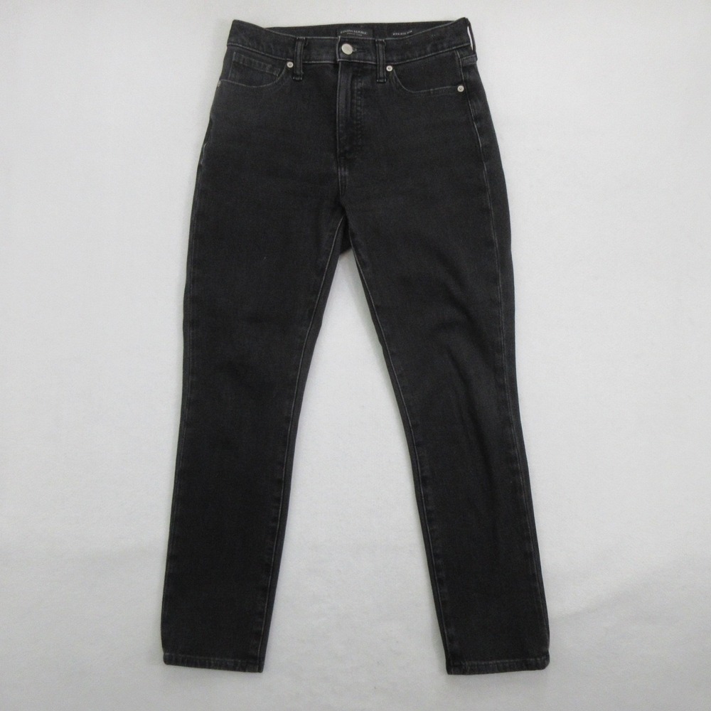 Banana Republic Women's Jeans Size 27 High-Rise Slim Black Stretch Denim